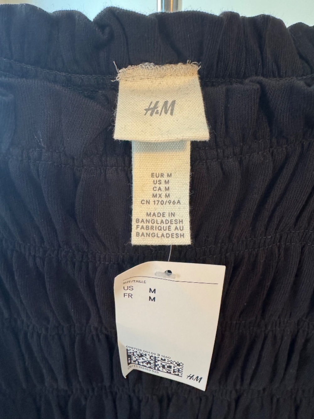 H&M Maxi Dress with Spaghetti Straps Black size Med. NWT - Picture 5 of 8
